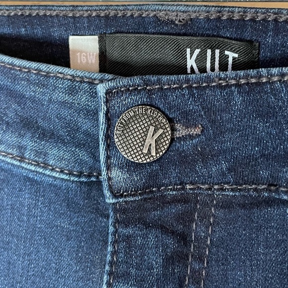 Kut From The Kloth Jeans Lot-2 Boyfriend & Crop Straight Leg Dark Wash Size 16W‎ - Picture 9 of 15